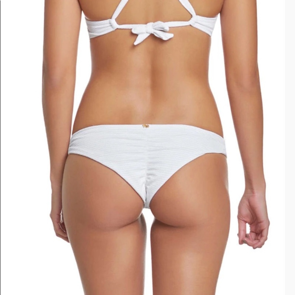 NWT PILYQ Basic Teeny Bikini Bottoms in White